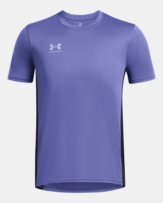 Men's UA Challenger Training Short Sleeve, Purple, pdpMainDesktop image number 2